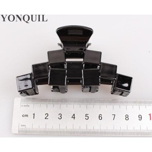 Women Hair Clip Fashion Hair Claw 8CM Black Hairpin Headpiece Accessories for Women Simple Hair Crab Clamp 24Pcs/Lot SYHC39