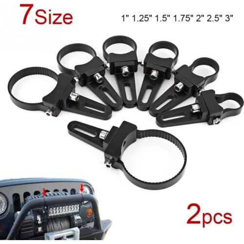 1"-3" Tube Bracket Clamp Aluminum Tube Bull/Roll Bar Mount Bracket Clamps Holder LED Car Truck Off Road Work Light Car String