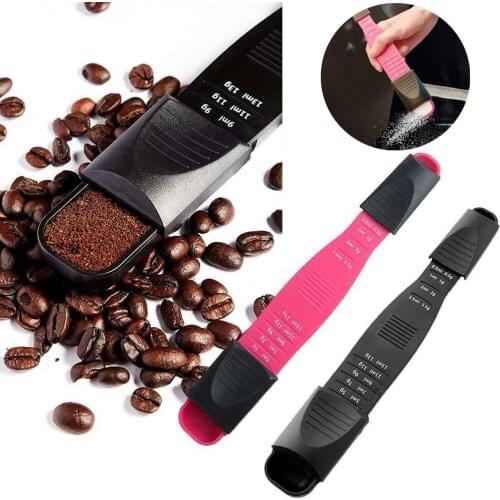 1PC Creative Measure Cup Double End Nine Stalls Adjustable Scale Measuring Spoons Metering Spoon Baking Tool Kitchen Accessories