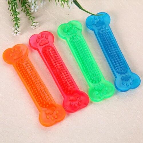 1PC Non-toxic Healthly Teeth Stick Color Random Dog Molar Flat Bone Games Toy Pet Dog Chews Toys Puppy Accessories Pet Supplies