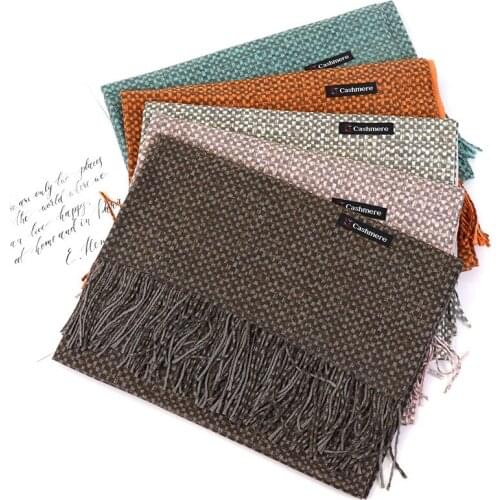 2020 luxury brand cashmere women scarf plaid winter warm shawl and wraps pashmina bandana long thicken blanket female foulard