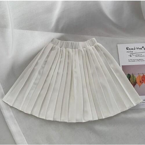 2021 Wholesale New Girls Draped Skirt Spring Cotton Fashion Girls Skirts 2-7 years QI859