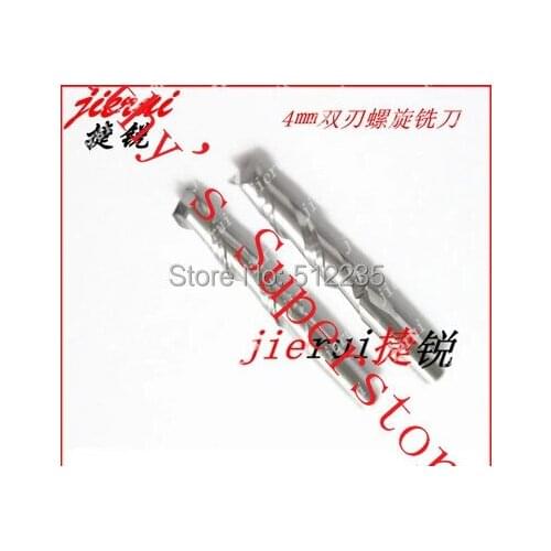 4mm double-edged spiral cutter router bits woodworking tungsten alloy steel cutter wood cutter