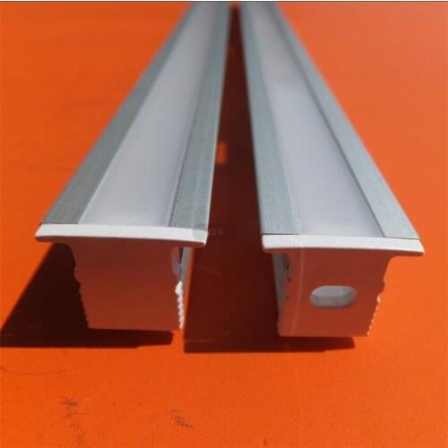 Free Shipping High quality best prices led strip aluminium casing profile recessed led aluminium channel 2m/pcs 100m/lot
