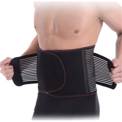 Weimostar Lumbar Support Safety High Elastic Breathable Waist Support Belt Body Exercise Slimming Belt Belly Mesh Health Care