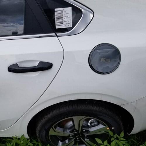 1pc for KIA K3 2019 Fuel tank cover decorative sticker Stainless steel