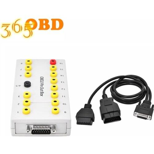 OBD2 Pin Out Box Breakout Tester Auto Connector Change the Pin Settings Auto OBD2 16Pin Diagnostic Tool Quickly Switch