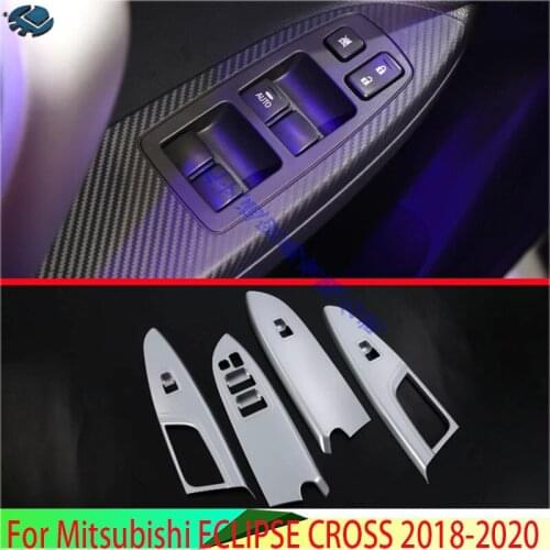 For Mitsubishi ECLIPSE CROSS 2018 2019 left hand drive Door Window Armrest Cover Switch Panel Trim Molding Garnish