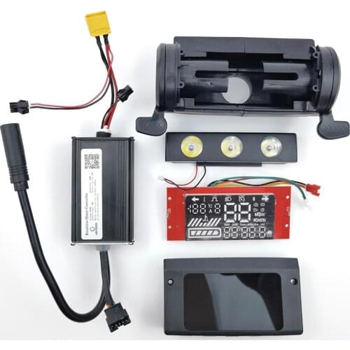 Electric Scooter Controller Kit 36V 350W Digital Display Panel Cover Headlight For 8-inch KUGOO S Series ETWOW
