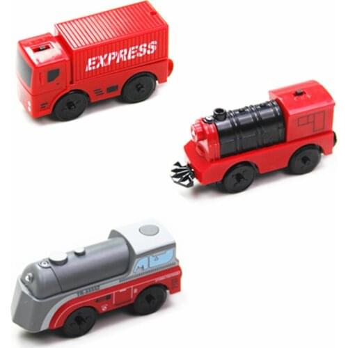 Combination Of Magnetic Electric Locomotive Train Wooden Track Accessories 24BE