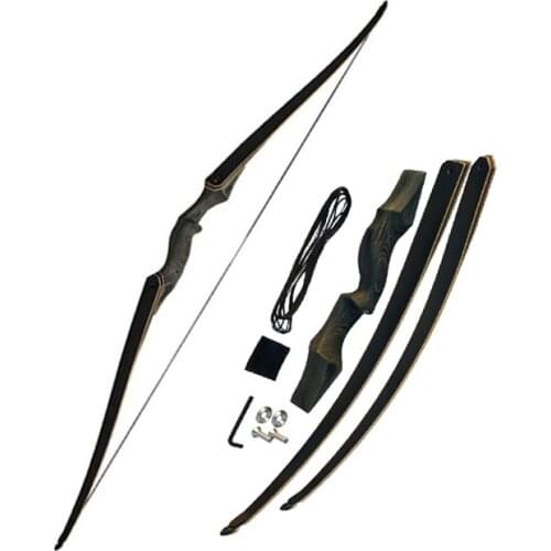 Linkboy Archery LongBow Right Hand Takedown Recurve Bow 30-50lbs 60inch Practice Outdoor Hunting Shooting Accessories