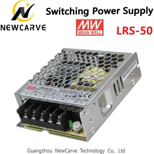LRS-50 Original Taiwan Meanwell 50W Switching Power Supply MW 3.3V 5V 12V 15V 24V 36V 48V NEWCARVE