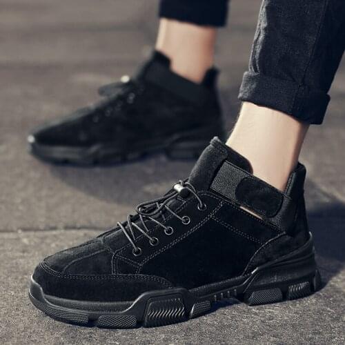 Top sneakers men hombre mens high shose sneaker invierno boots hightop shoes winter for mens safety cuero man casual leather a