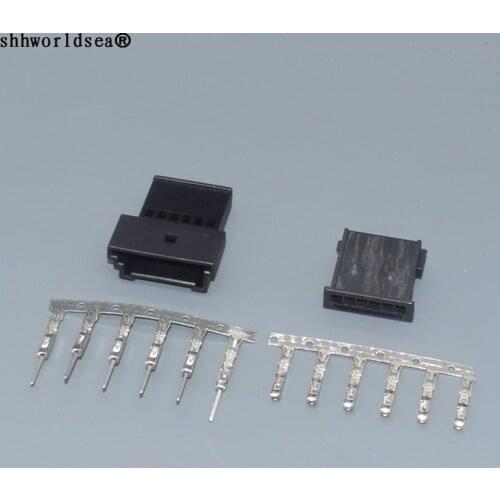 Shhworldsea 6pin male female Applicable to auto Multifunctional steering wheel harness plug 6P 4B0 971 978 B 4B0971978B