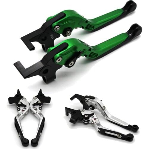 With logo Motorcycle Frame Ornamental Foldable Brake Handle Extendable Clutch Lever For Buell M2 Cyclone 1997-2002