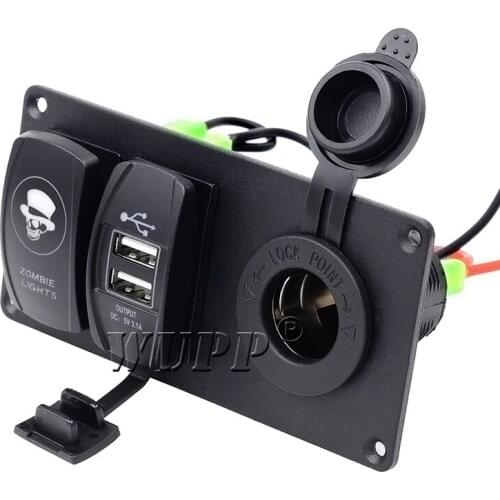 Car and yacht special switch panel car USB charger car cigarette lighter modification general parts