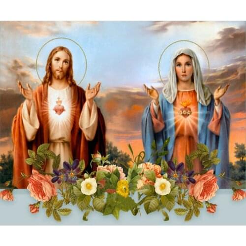 YIKEE diamond painting Two gods,diamond painting full drill,5d painting Y694