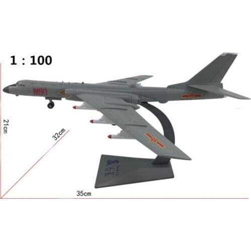 1:144 Scale H-6K Alloy Strategic Bomber Military Aircraft Alloy Diecast Airplane Model Collection Static Display