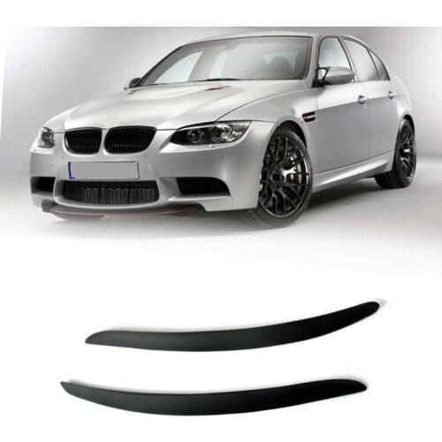 1 Pair Headlight Lid Eyebrow EyeLids for BMW- E92 E93 M3 335I 335CI Model 2007-2012 Eyelids Trim Cover