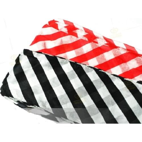 1pcs 5 Meter White&Black Magic Silk Scarf ultra-thin Zebra Scarves Magic Tricks for Stage Close Up Magic Props Magia Toy Gifts