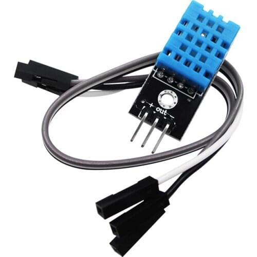 10PCS DHT11 Temperature And Relative Humidity Sensor Module Digital Output 5V Doupont Cable