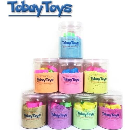 10 Style Baby Sand Toy With Tools Kine Dynamic Children Magic Playdough Beach Space Sand Toys For Kids Birthdays Gift