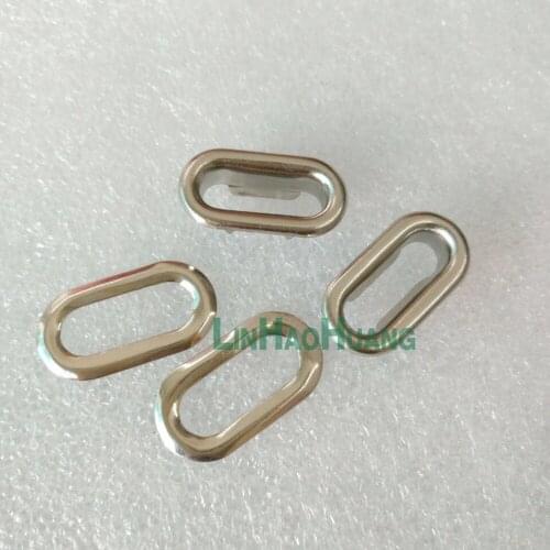 100pcs/lot 0.67 inch ( 17mm ) Nickle Purse Grommets with Washers Nickle Oval Eyelet Grommets +tools