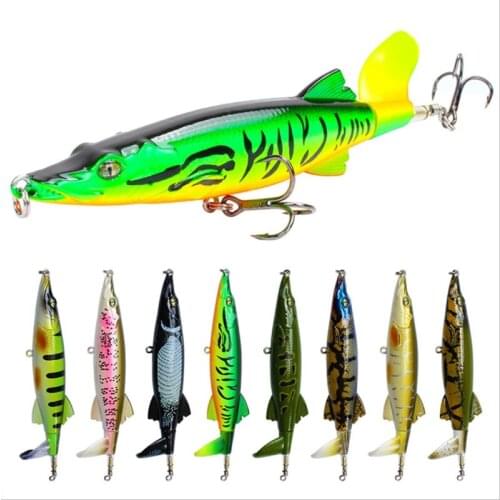 13cm/16g Whopper Plopper Fishing Lure Isca Popper Lure Iscas Leurre Peche Wobbler Hard Bait Top Water Rotating Soft Bait