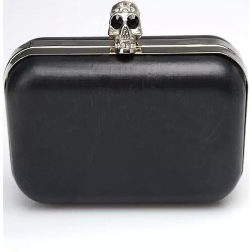 16 x 10 cm silver metal purse frame purse clasp skull clutch frames