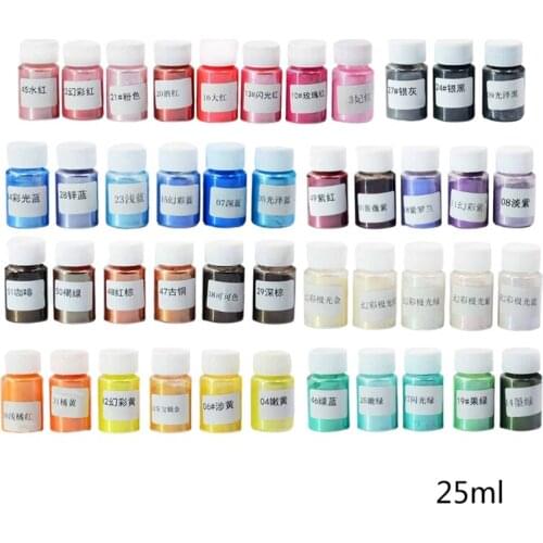3/5/6/8 Bottles Cosmetic Grade Pearlescent Natural Mica Mineral Powder Pigment