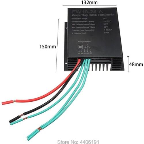 48V 24V Wind Charge Controller 1000w Regulator Rectify AC to DC