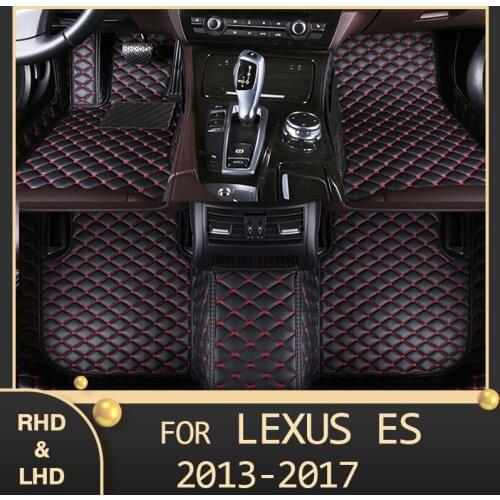 Car floor mats for LEXUS ES series ES200 ES250 ES300h ES350 2013 2014 2015-2017 Custom auto foot Pads automobile carpet cover