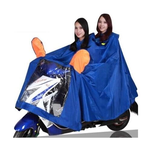 Free Shipping Oversized Motorcycle Rider Raincoats Motorbike Scooter Electric Bike Raincoats Adults Thickened Poncho