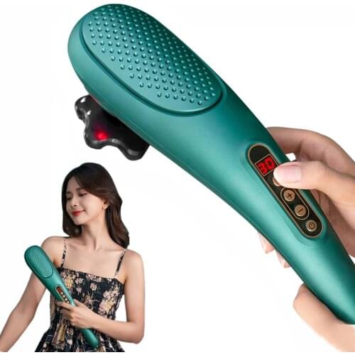 Wireless Dolphin Massager 15 Modes Deep Tissue Vibration Massage for Muscle Back Neck Shoulder Body Pain Relief Massage Hammer