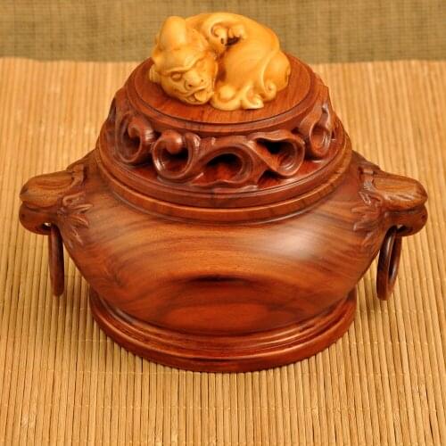 Boxwood carved rosewood sandalwood incense coil incense aromatherapy incense brave Redwood factory direct Home Decoration