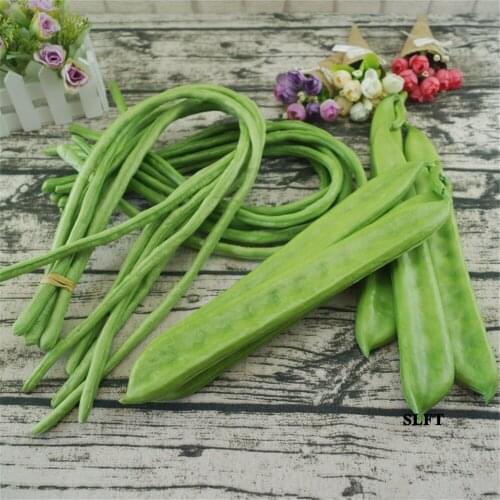 Cupboard sideboard Kitchen store shop decoration props artificial fake vegetables carob lentils long string green bean peas