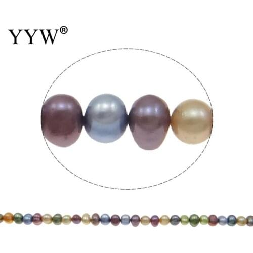 Baroque Freshwater Pearl Beads Mixed Colors 5-6mm 0.8mm 15.4 Inch Wholesale Cultured For Jewelry Making DIY Necklace Bracelet