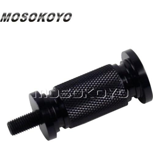 Black Sliver 1pc Knurled Shifter Peg Shift Gear Lever for Harley Sportster Custom Low 883 1200 Dyna Touring Cafe Racer