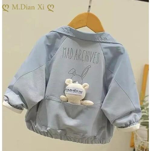 Childrens Jacket Spring and Autumn 2021 New Foreign Style Boys and Girls Jacket Cardigan Baby Spring Childrens Jacket