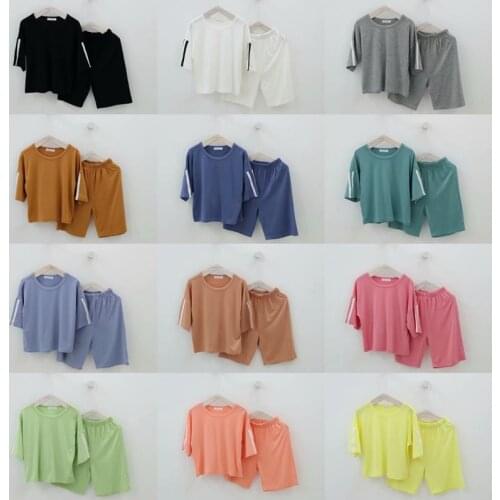 Kids Children Pajamas Boys Girls Modal Toddler PJS Top and Pants Lounge Suits Sets 2020 Summer Sleepwear Nightwear