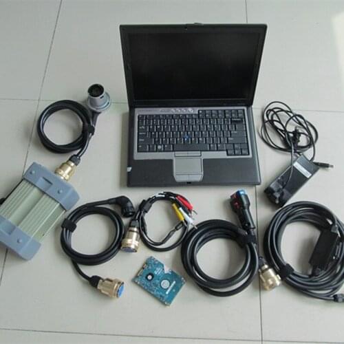 Mb star c3 diagnosis with software 120gb hdd installed in d630 laptop 4g used full set ready to work works on 12v