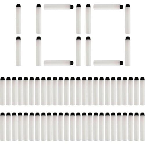 100PCS Darts For Nerf Doomlands black Soft Hollow Hole Head 7.2cm Refill Darts Toy Gun Bullets for Nerf Series Blasters