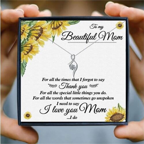 Elegant Retro Necklace Women Choker Mothers Day Gift Jewelry Zircon Unique Hollow Pendant Necklaces to Mom Birthday