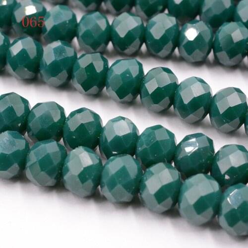 FLTMRH 50pcs/String 6mm Multicolor Austria Crystal Beads Cut Faceted Czech Glass Round Hole Bead For Kids DIY Jewelry Making H