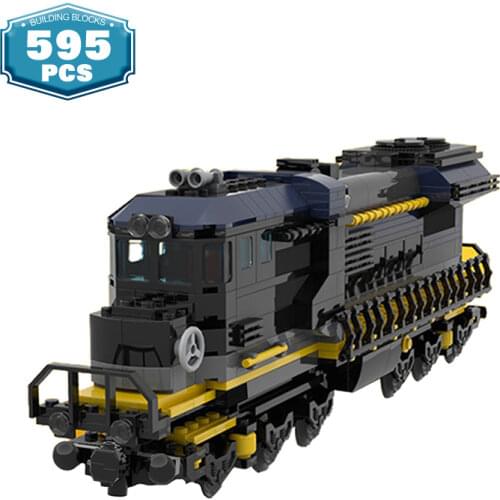 MOC City Train Power Function High-tech Building Block Technical Car Bricks Creator Expert for Children Kids Gift Education Toys