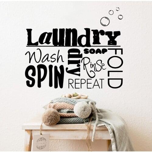 Colorful Laundry Wall Stickers Animal Lover Home Decoration Accessories Nursery Room Decor Home Party Decor Wallpaper