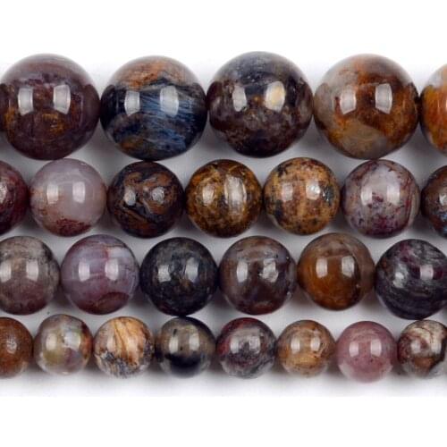 Natural Petersite Stone Beads Round Loose Spacer Beads For Jewelry Making 6/8/10mm DIY Bracelet Handmade