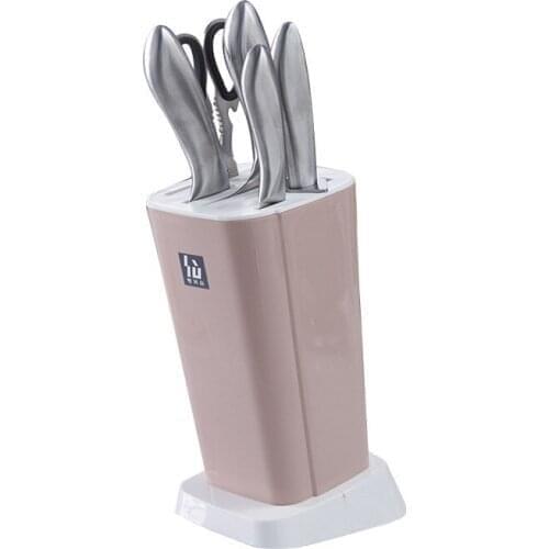 Knife Holder Multifunctional BPA Free Plastic Tool Kitchen Appliances Hidden Knife Stands Kitchenware Partner Knife Block With