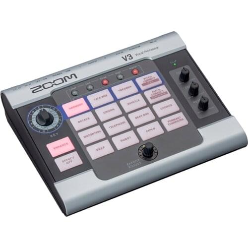 ZOOM V3 Multi-Effects Vocal Processor USB 2.0 audio interface reverb effect For Karaoke/Streaming/Recording/Collaborating Online