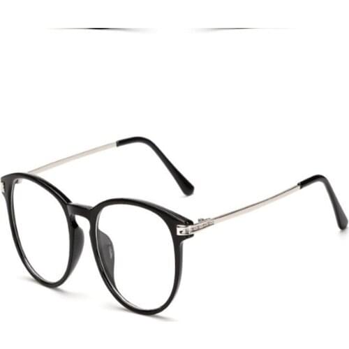Fashion Trendy Retro Eyeglasses Frame Men Women Optical Korean Large Round Ultralight Glasses Frame Flat Mirror Wholesale